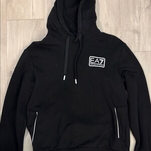 Emporio Armani EA7 Black Hoodie Sweater